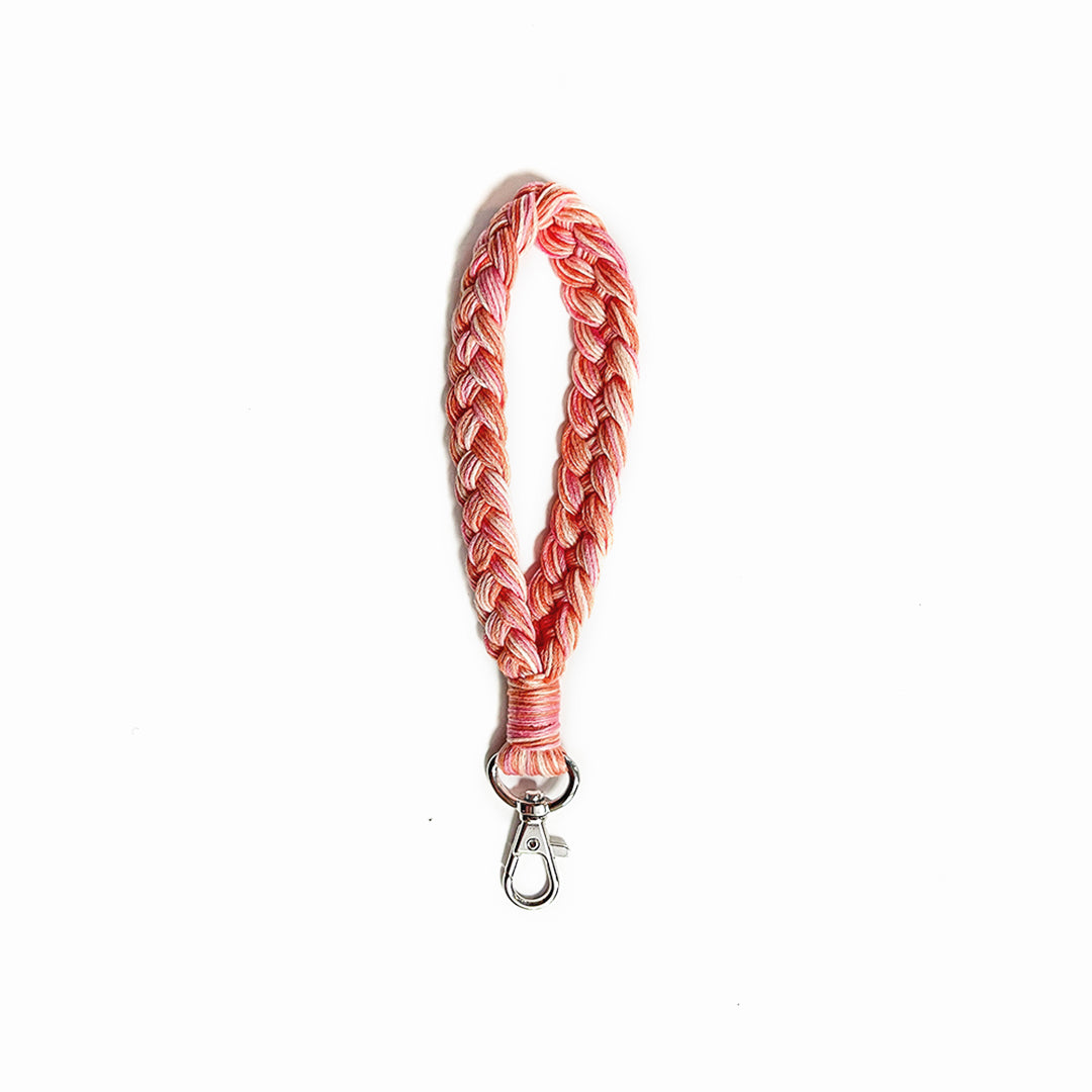 Braided Phone Strap Short - Ροζ