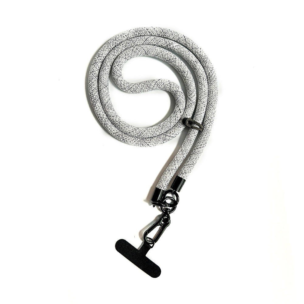 Crossbody Rope Phone Strap - Ασπρόμαυρο Καρώ
