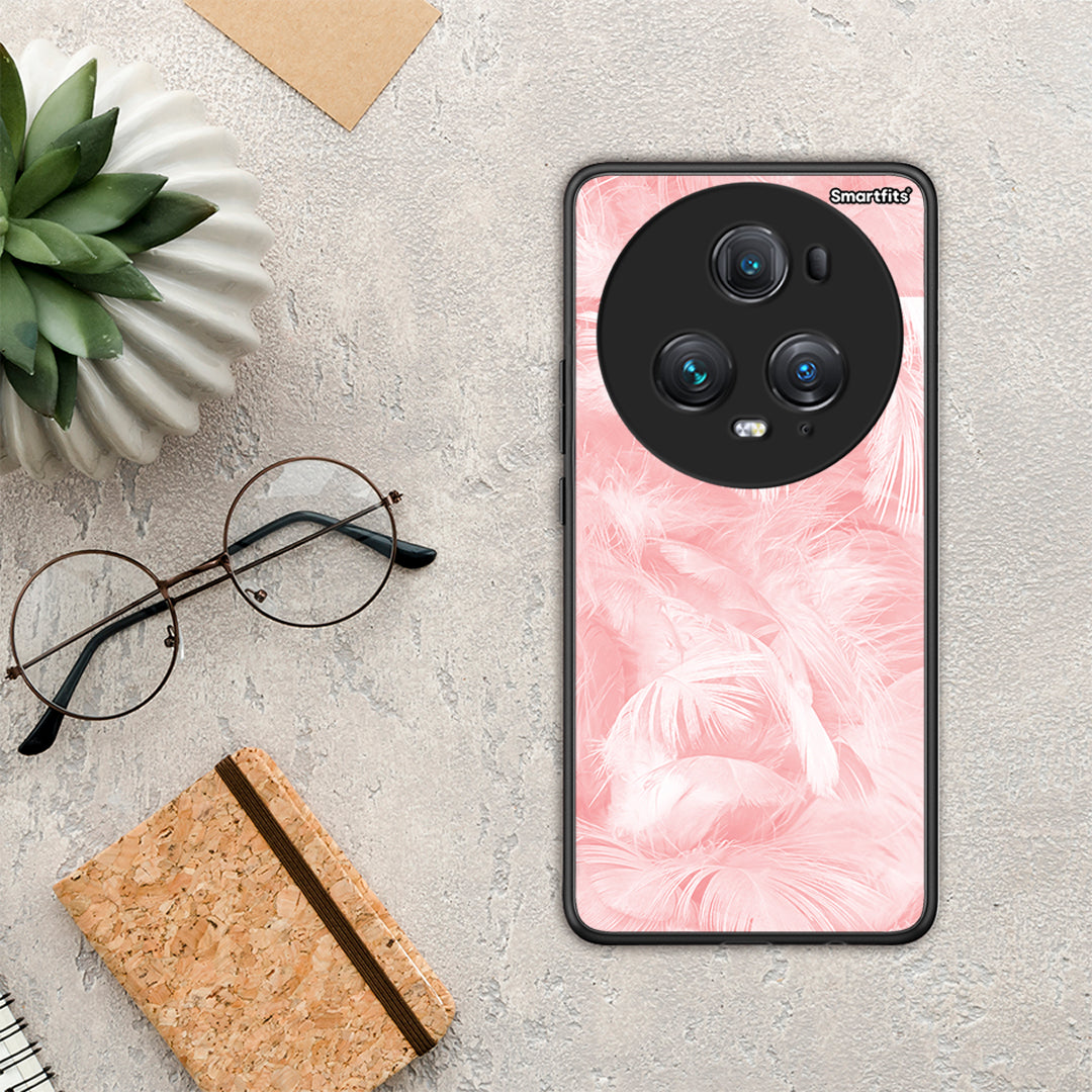 Boho Pink Feather - Honor Magic5 Pro θήκη