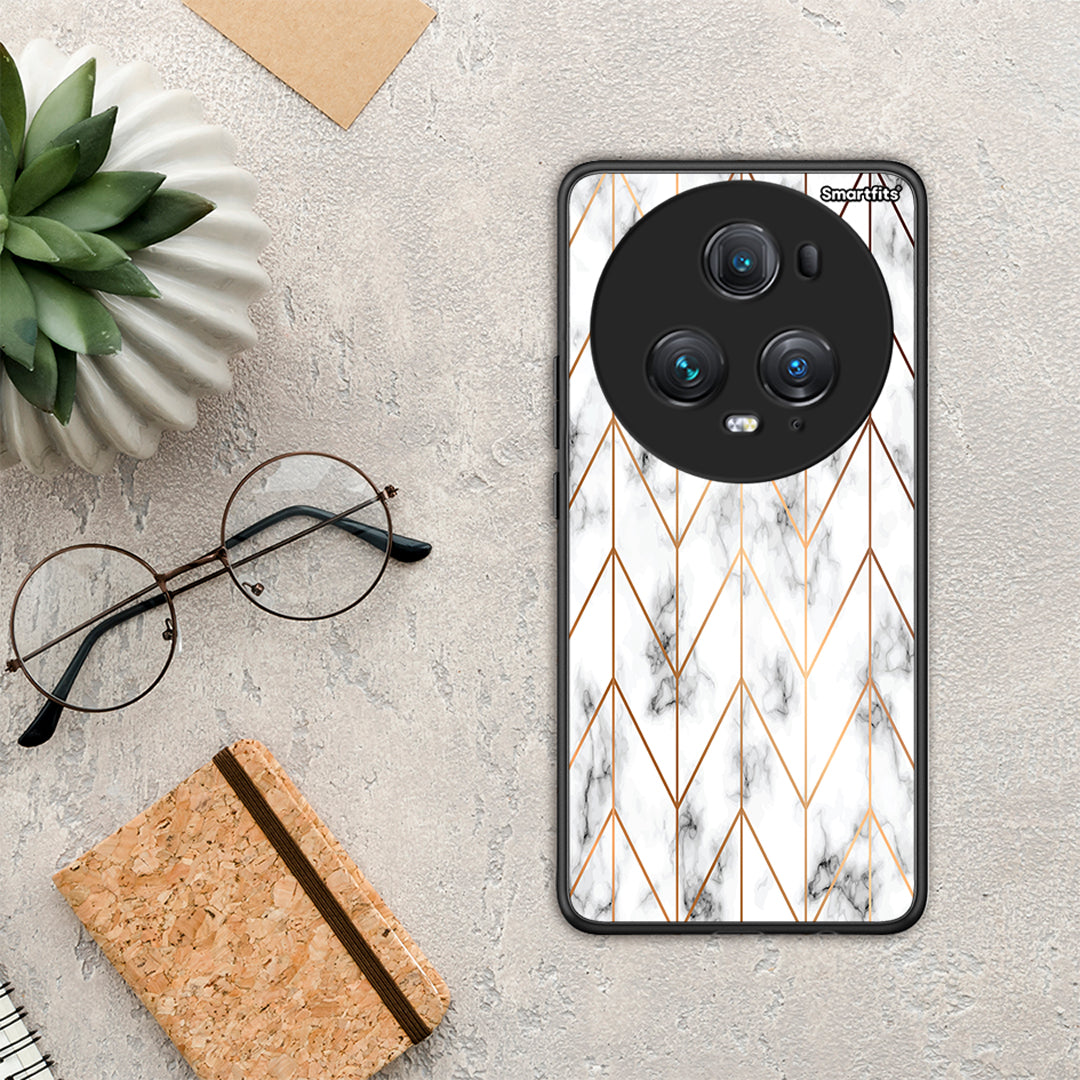 Marble Gold Geometric - Honor Magic5 Pro θήκη
