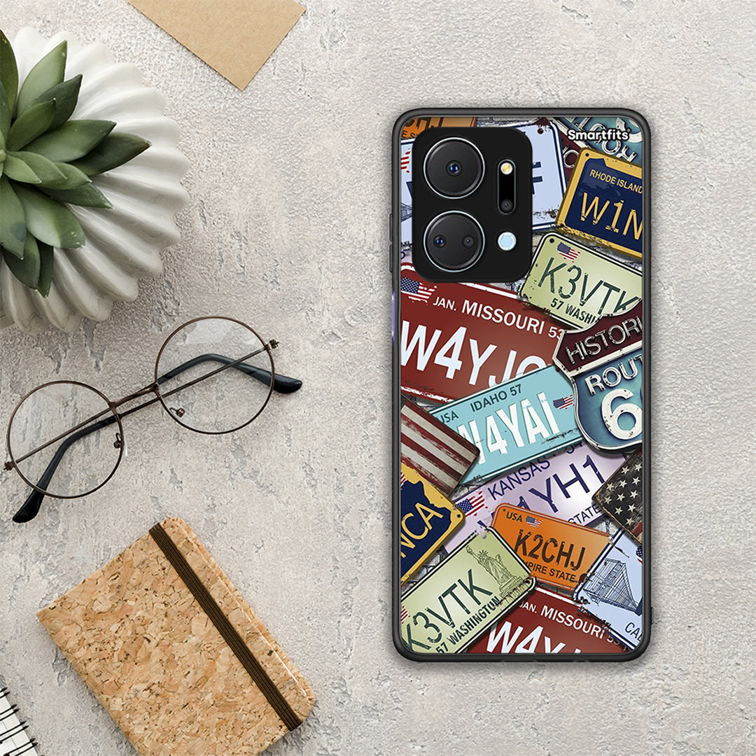 Car Plates - Honor X7a θήκη