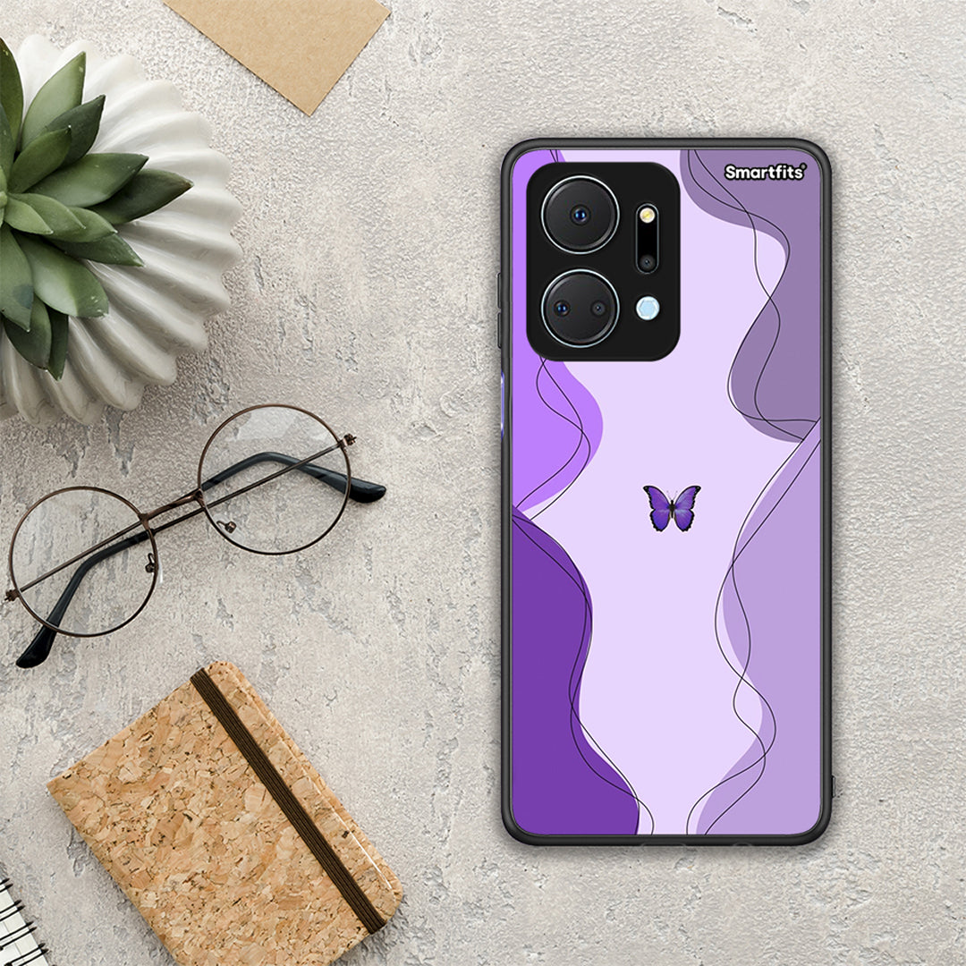 Purple Mariposa - Honor X7a θήκη