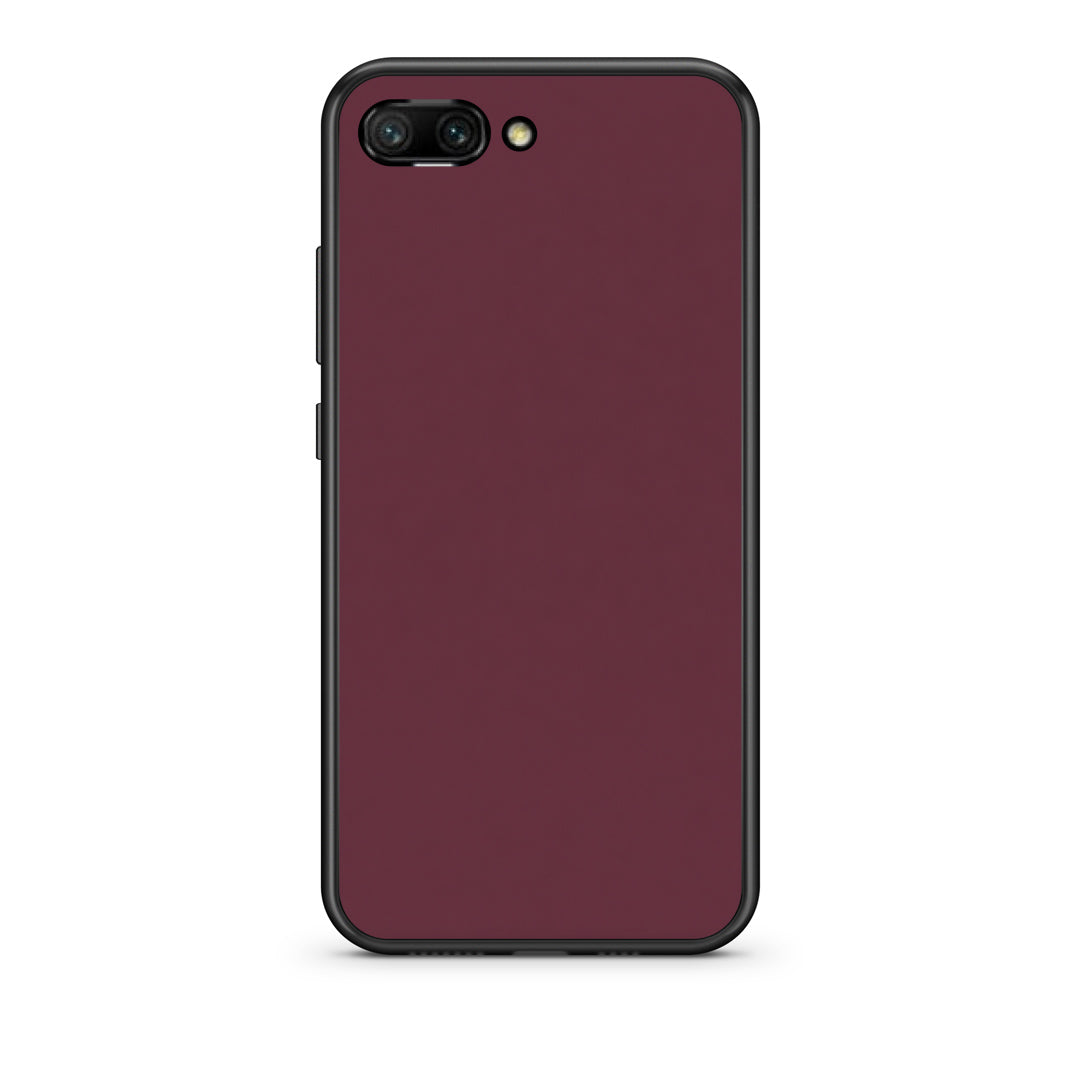 Θήκη Honor 10 Muted Burgundy από τη Smartfits με σχέδιο στο πίσω μέρος και μαύρο περίβλημα | Honor 10 Muted Burgundy case with colorful back and black bezels