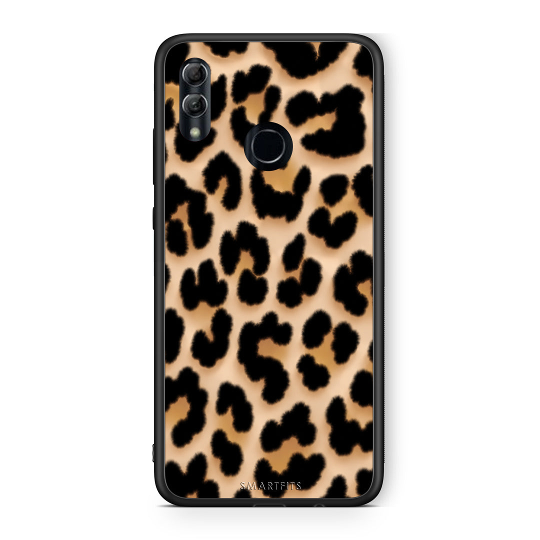 Θήκη Honor 10 Lite Leopard Print Tan Large από τη Smartfits με σχέδιο στο πίσω μέρος και μαύρο περίβλημα | Honor 10 Lite Leopard Print Tan Large case with colorful back and black bezels