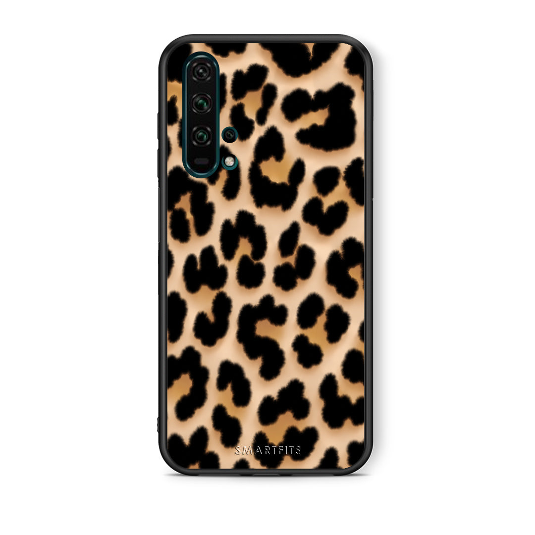 Θήκη Honor 20 Pro Leopard Print Tan Large από τη Smartfits με σχέδιο στο πίσω μέρος και μαύρο περίβλημα | Honor 20 Pro Leopard Print Tan Large case with colorful back and black bezels