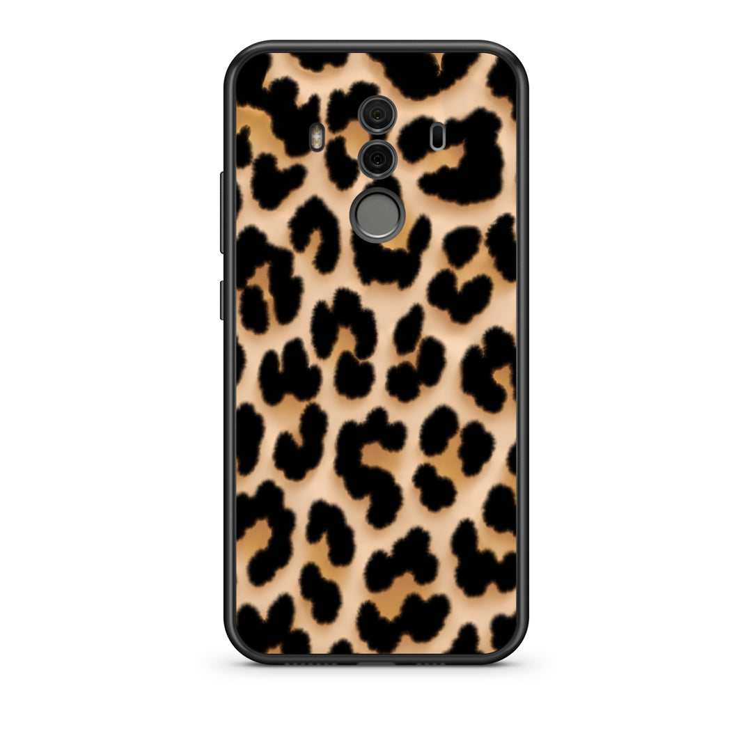 Θήκη Huawei Mate 10 Pro Leopard Print Tan Large από τη Smartfits με σχέδιο στο πίσω μέρος και μαύρο περίβλημα | Huawei Mate 10 Pro Leopard Print Tan Large case with colorful back and black bezels