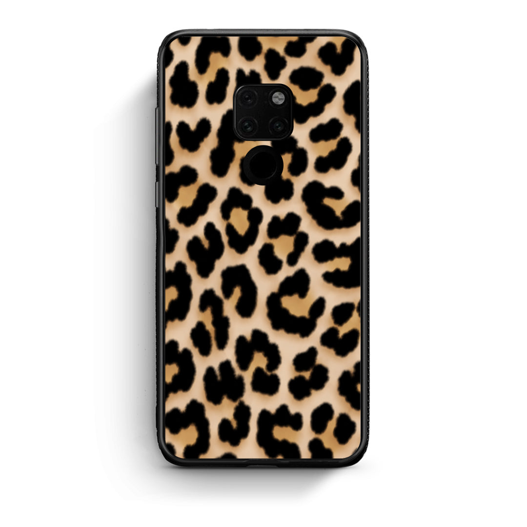 Θήκη Huawei Mate 20 Leopard Print Tan Small από τη Smartfits με σχέδιο στο πίσω μέρος και μαύρο περίβλημα | Huawei Mate 20 Leopard Print Tan Small case with colorful back and black bezels