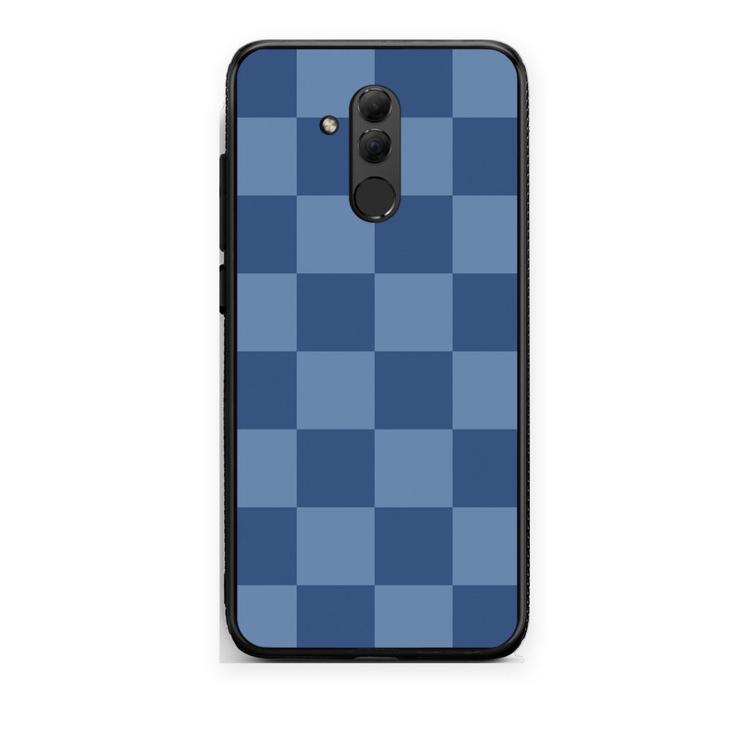Θήκη Huawei Mate 20 Lite Denim Blue Checkerboard από τη Smartfits με σχέδιο στο πίσω μέρος και μαύρο περίβλημα | Huawei Mate 20 Lite Denim Blue Checkerboard case with colorful back and black bezels