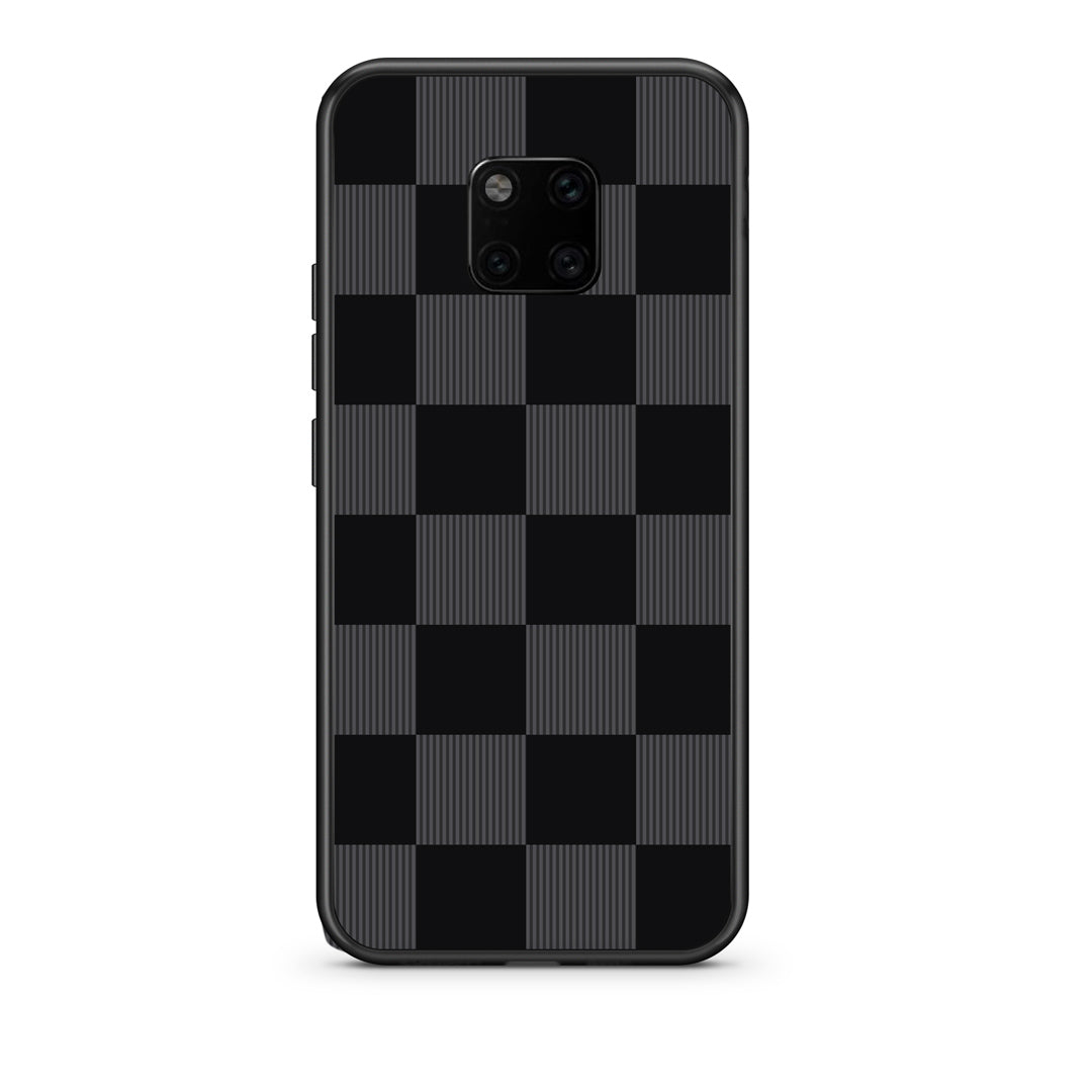 Θήκη Huawei Mate 20 Pro Black and Charcoal Striped Checks από τη Smartfits με σχέδιο στο πίσω μέρος και μαύρο περίβλημα | Huawei Mate 20 Pro Black and Charcoal Striped Checks case with colorful back and black bezels