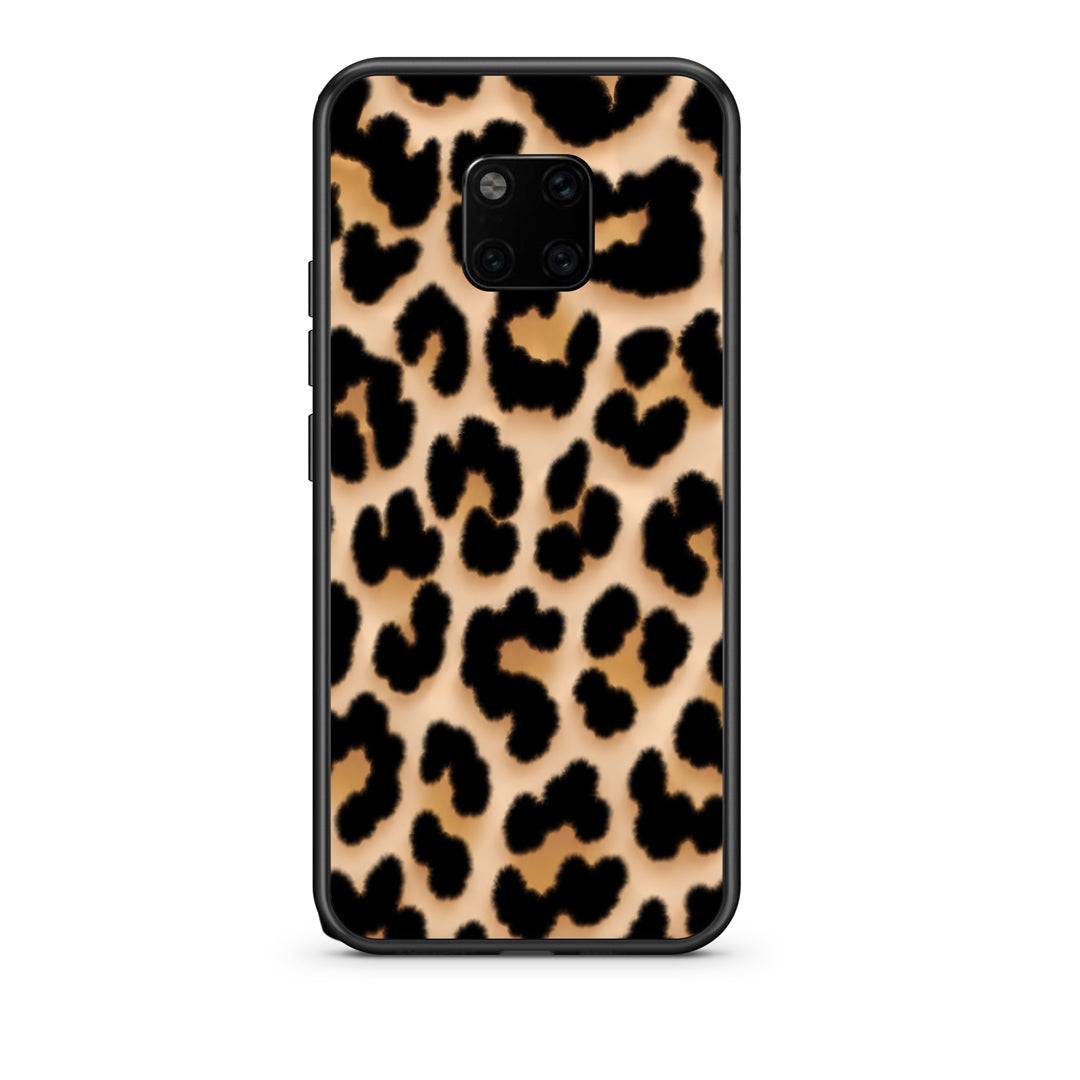 Θήκη Huawei Mate 20 Pro Leopard Print Tan Large από τη Smartfits με σχέδιο στο πίσω μέρος και μαύρο περίβλημα | Huawei Mate 20 Pro Leopard Print Tan Large case with colorful back and black bezels