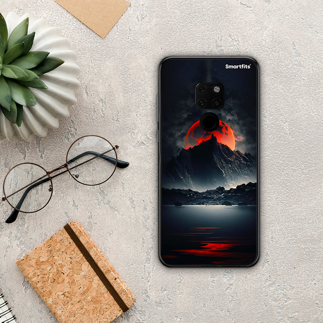 Red Full Moon - Huawei Mate 20 θήκη