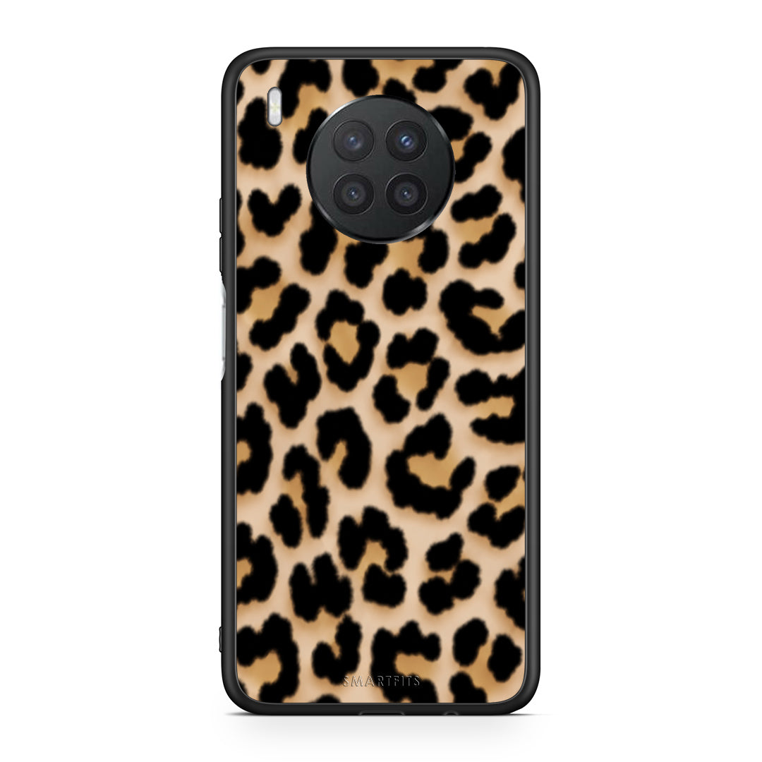 Θήκη Huawei Nova 8i / Honor 50 Lite Leopard Print Tan Small από τη Smartfits με σχέδιο στο πίσω μέρος και μαύρο περίβλημα | Huawei Nova 8i / Honor 50 Lite Leopard Print Tan Small case with colorful back and black bezels