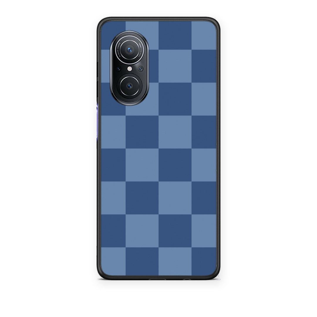 Θήκη Huawei Nova 9 SE Denim Blue Checkerboard από τη Smartfits με σχέδιο στο πίσω μέρος και μαύρο περίβλημα | Huawei Nova 9 SE Denim Blue Checkerboard case with colorful back and black bezels