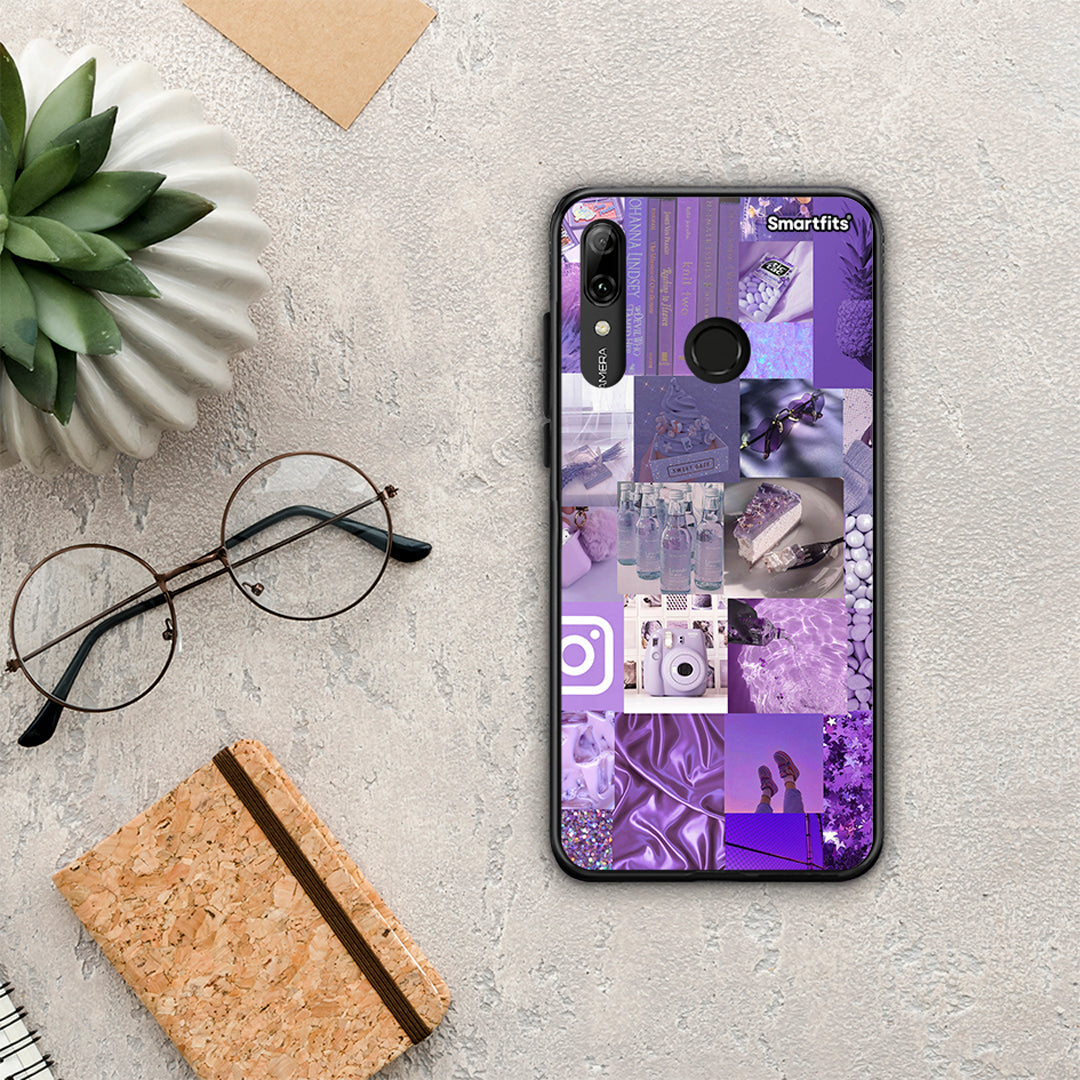 Purple Aesthetic Collage - Huawei P Smart 2019 / P Smart+ / Nova 3i θήκη