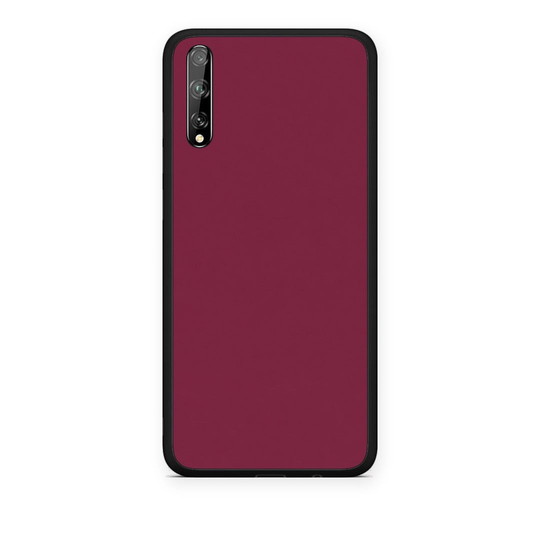 Θήκη Huawei P Smart S Burgundy από τη Smartfits με σχέδιο στο πίσω μέρος και μαύρο περίβλημα | Huawei P Smart S Burgundy case with colorful back and black bezels
