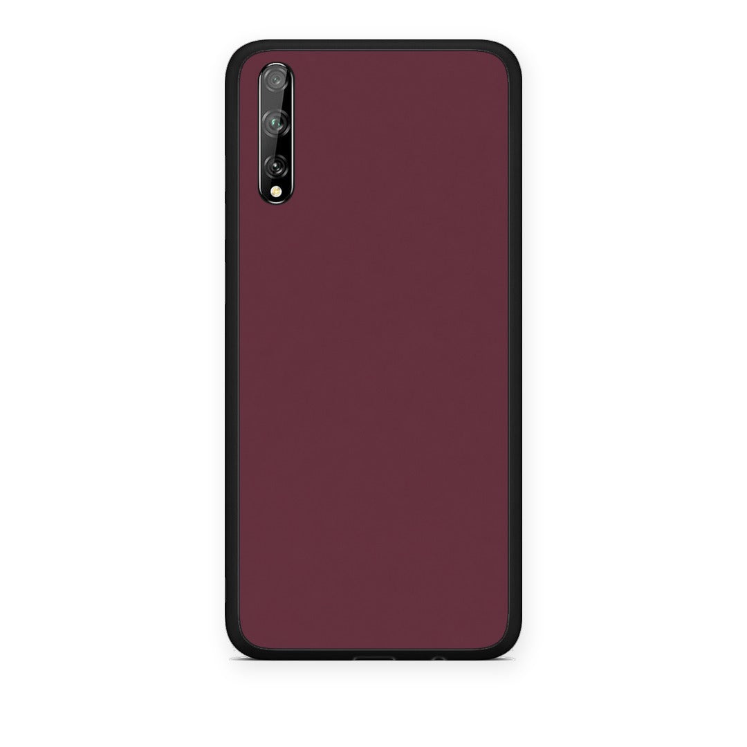 Θήκη Huawei P Smart S Muted Burgundy από τη Smartfits με σχέδιο στο πίσω μέρος και μαύρο περίβλημα | Huawei P Smart S Muted Burgundy case with colorful back and black bezels