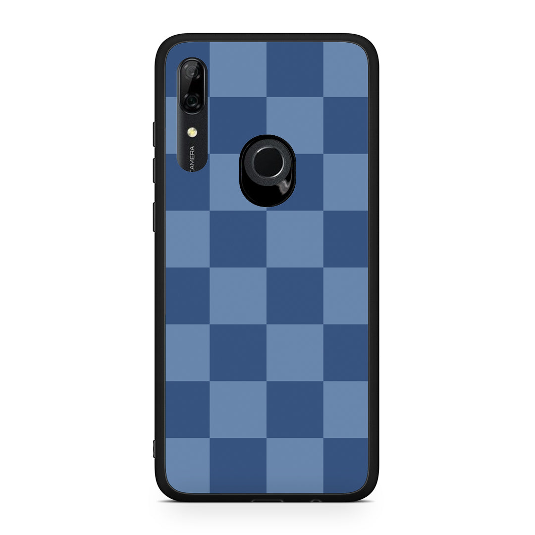 Θήκη Huawei P Smart Z Denim Blue Checkerboard από τη Smartfits με σχέδιο στο πίσω μέρος και μαύρο περίβλημα | Huawei P Smart Z Denim Blue Checkerboard case with colorful back and black bezels
