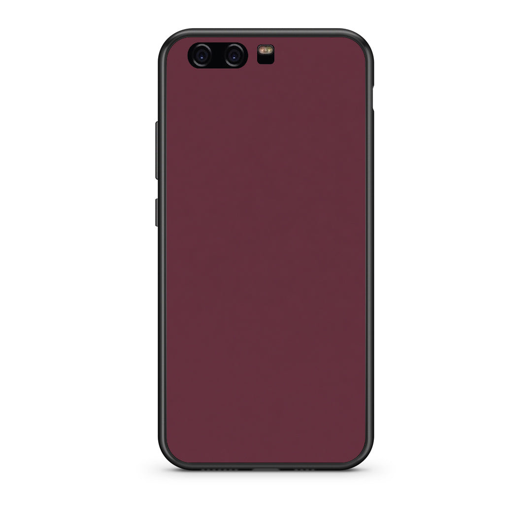 Θήκη Huawei P10 Muted Burgundy από τη Smartfits με σχέδιο στο πίσω μέρος και μαύρο περίβλημα | Huawei P10 Muted Burgundy case with colorful back and black bezels
