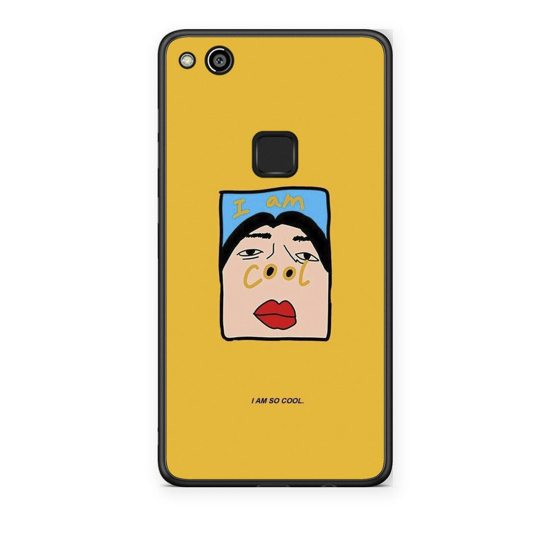 Θήκη Huawei P10 Lite So Cool από τη Smartfits με σχέδιο στο πίσω μέρος και μαύρο περίβλημα | Huawei P10 Lite So Cool case with colorful back and black bezels