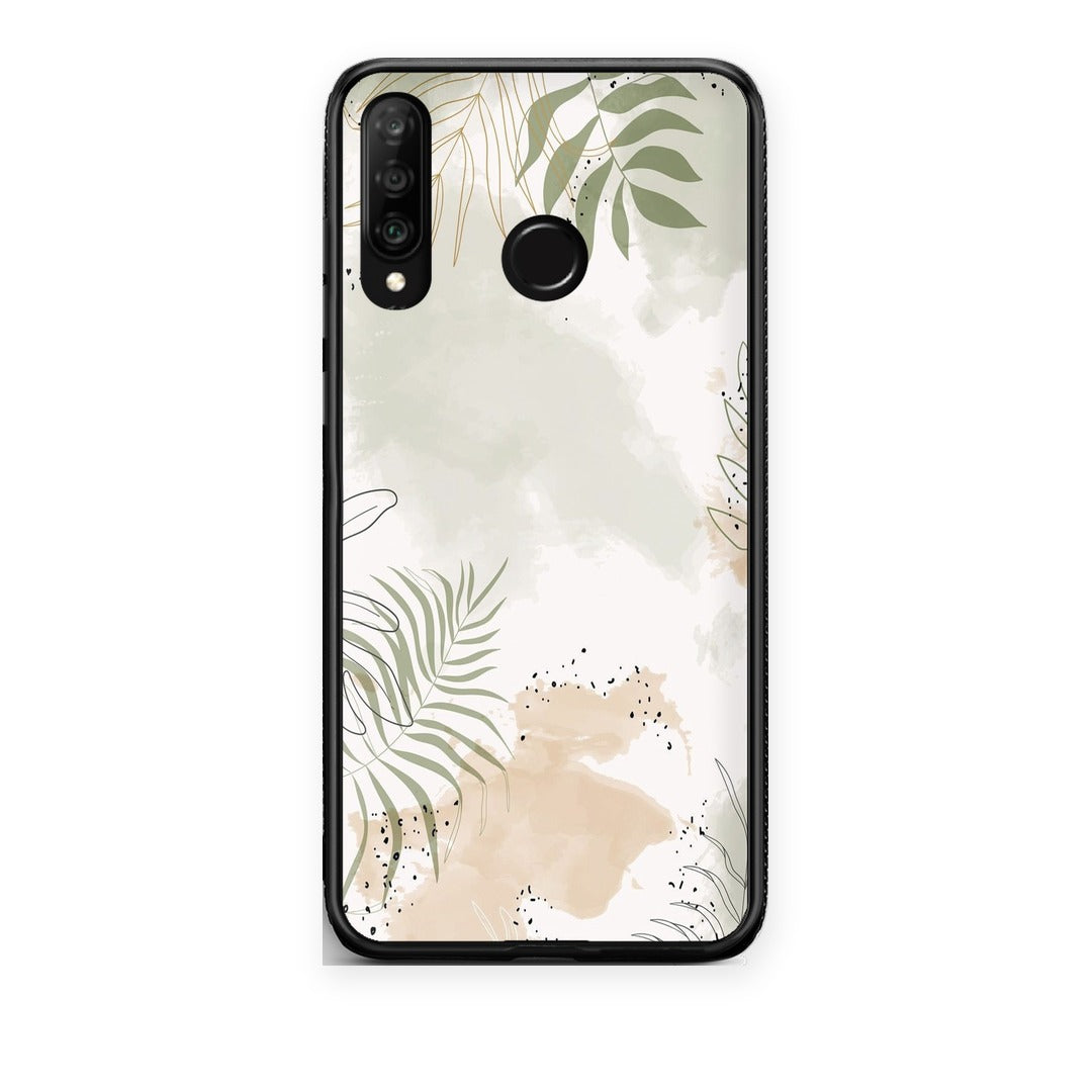Θήκη Huawei P30 Lite Nude Plants από τη Smartfits με σχέδιο στο πίσω μέρος και μαύρο περίβλημα | Huawei P30 Lite Nude Plants case with colorful back and black bezels