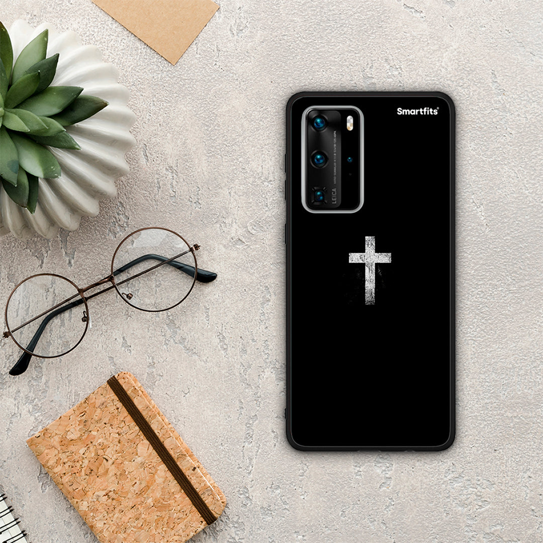 White Cross - Huawei P40 Pro θήκη
