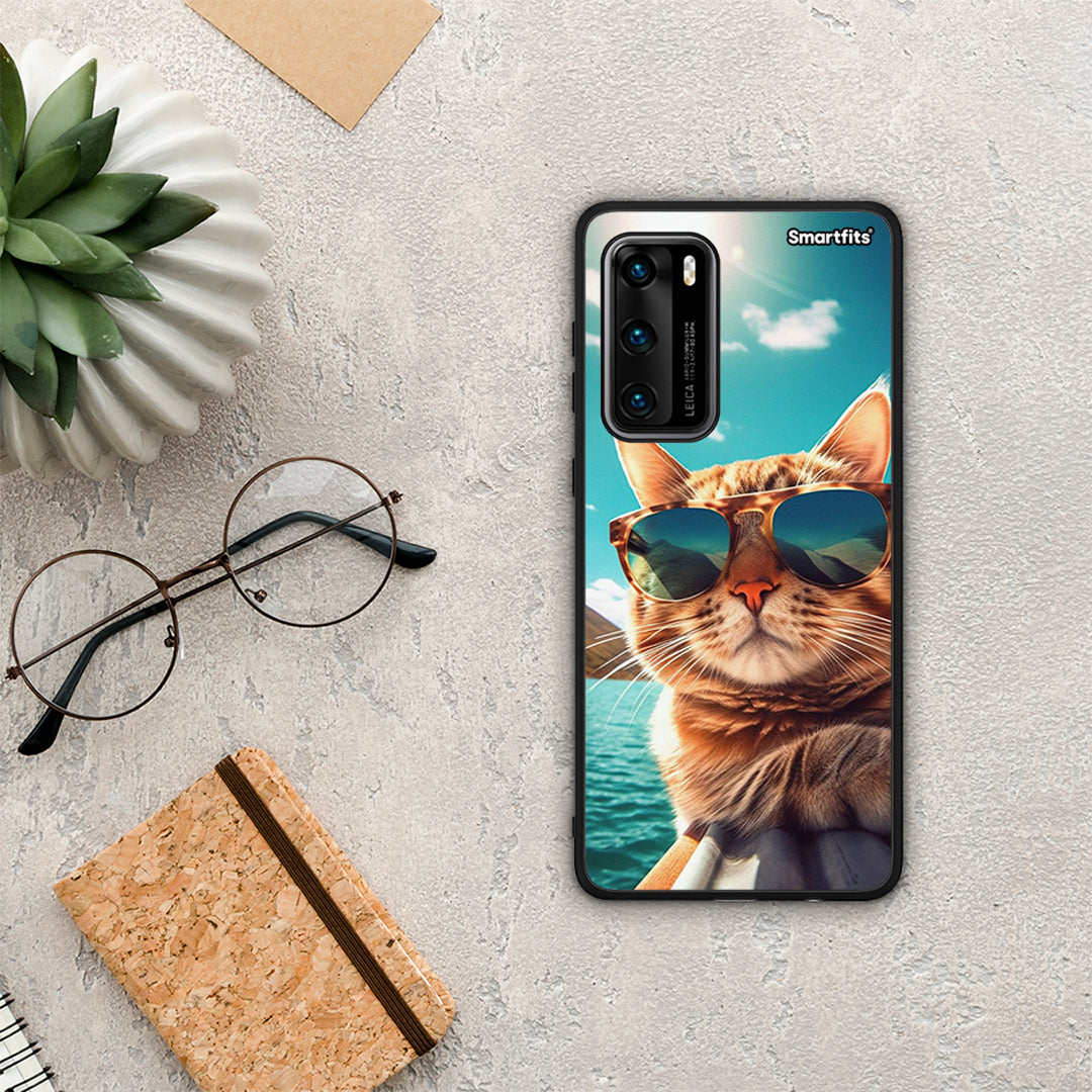 Summer Cat - Huawei P40 θήκη