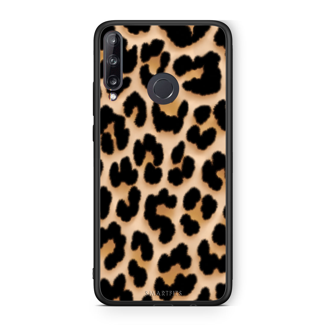 Θήκη Huawei P40 Lite E Leopard Print Tan Large από τη Smartfits με σχέδιο στο πίσω μέρος και μαύρο περίβλημα | Huawei P40 Lite E Leopard Print Tan Large case with colorful back and black bezels