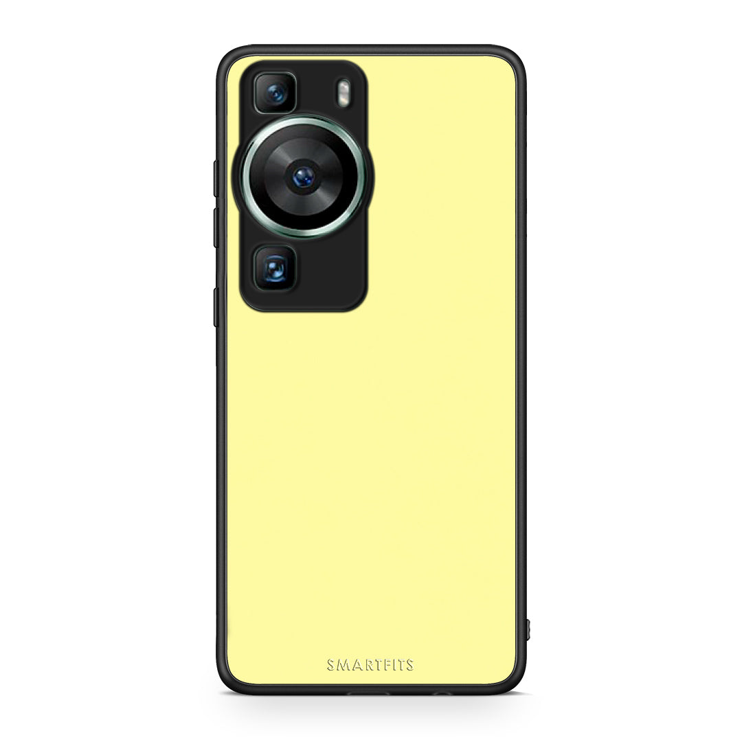 Θήκη Huawei P60 Butter Yellow από τη Smartfits με σχέδιο στο πίσω μέρος και μαύρο περίβλημα | Huawei P60 Butter Yellow case with colorful back and black bezels