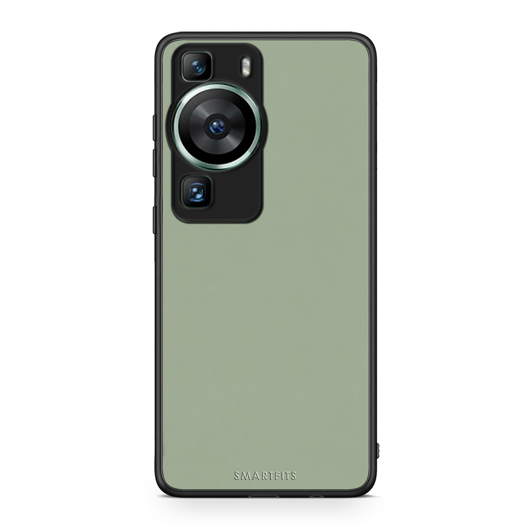 Θήκη Huawei P60 Sage Green από τη Smartfits με σχέδιο στο πίσω μέρος και μαύρο περίβλημα | Huawei P60 Sage Green case with colorful back and black bezels
