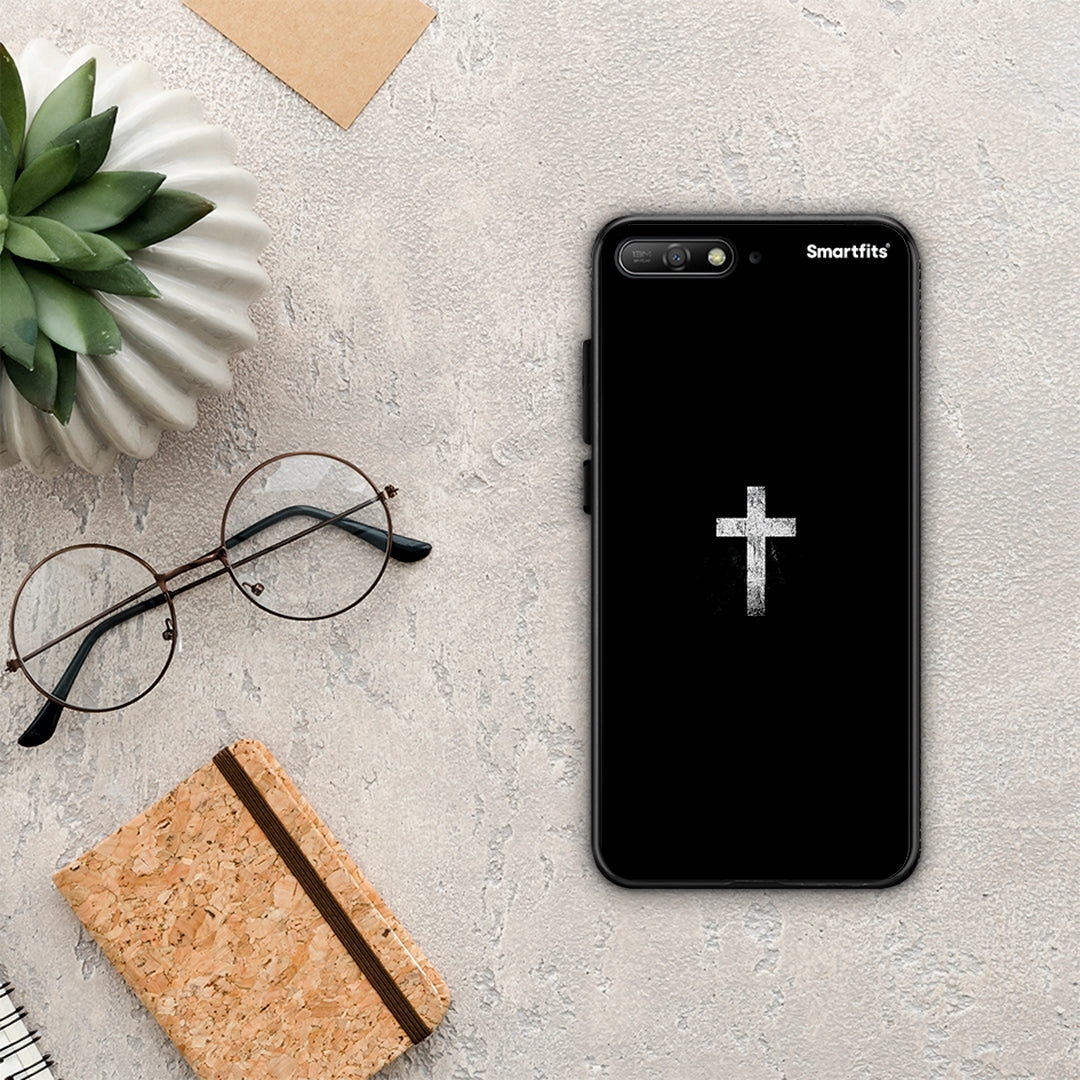 White Cross - Huawei Y6 2018 / Honor 7A θήκη