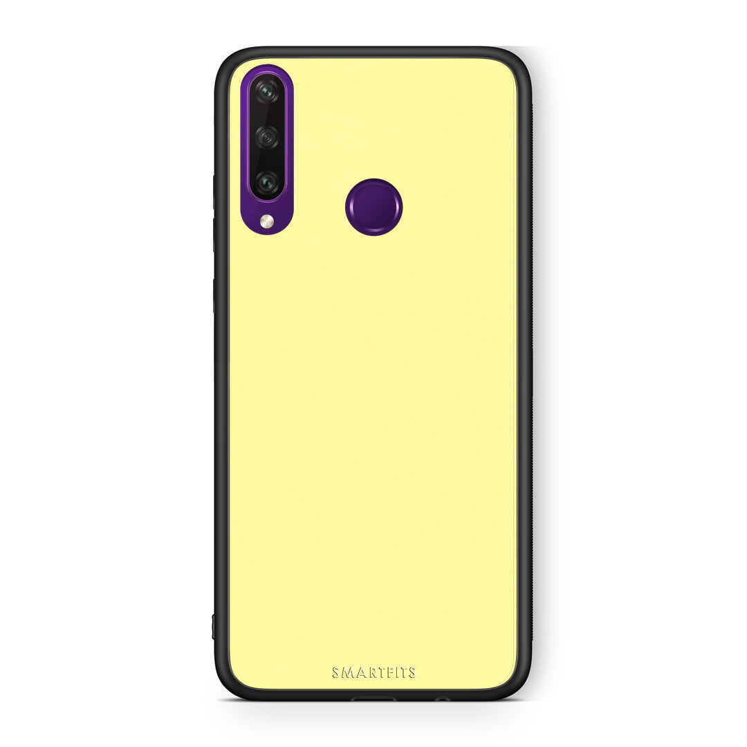 Θήκη Huawei Y6p Butter Yellow από τη Smartfits με σχέδιο στο πίσω μέρος και μαύρο περίβλημα | Huawei Y6p Butter Yellow case with colorful back and black bezels