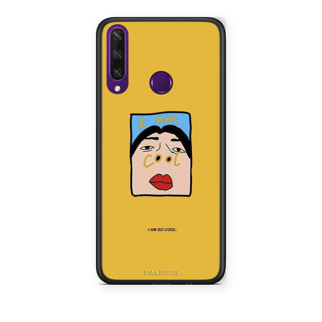 Θήκη Huawei Y6p So Cool από τη Smartfits με σχέδιο στο πίσω μέρος και μαύρο περίβλημα | Huawei Y6p So Cool case with colorful back and black bezels