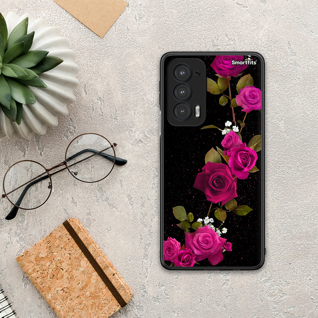 Flower Red Roses - Motorola Edge 20 5G θήκη