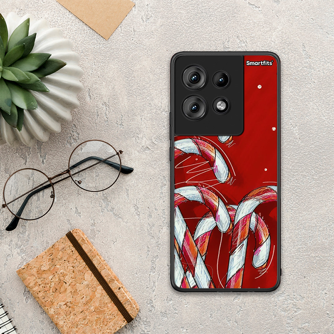 Candy Cane - Motorola Edge 50 θήκη