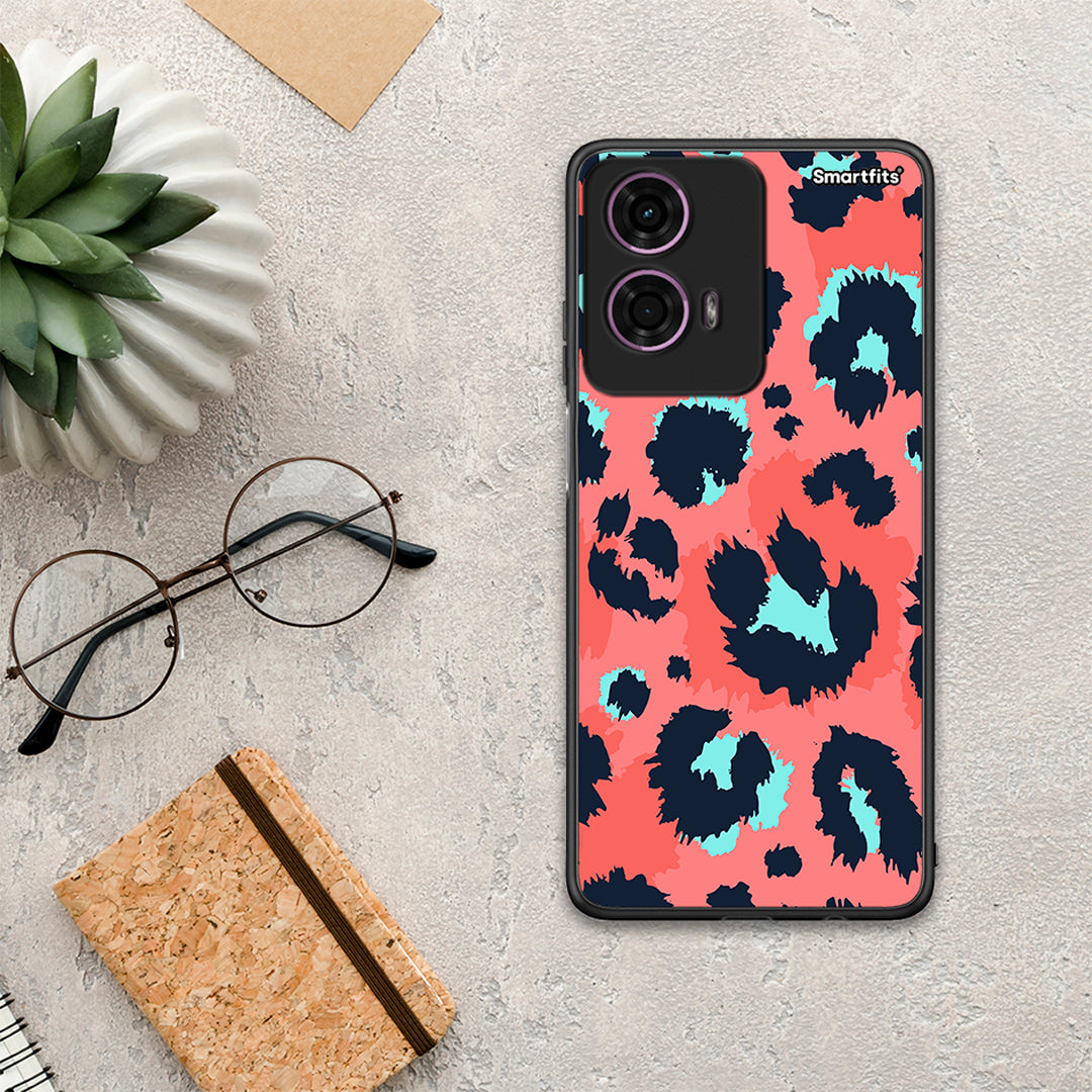 Animal Pink Leopard - Motorola G24 θήκη