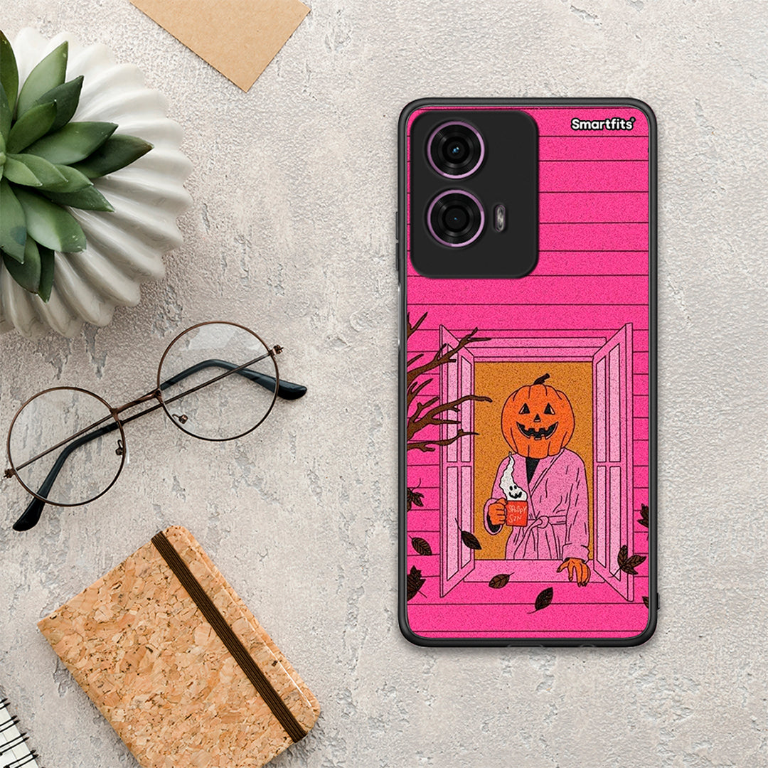 Halloween Pumpkin Lady - Motorola G24 θήκη