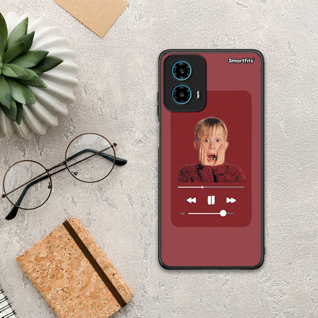Xmas Alone Music - Motorola G34 5G θήκη