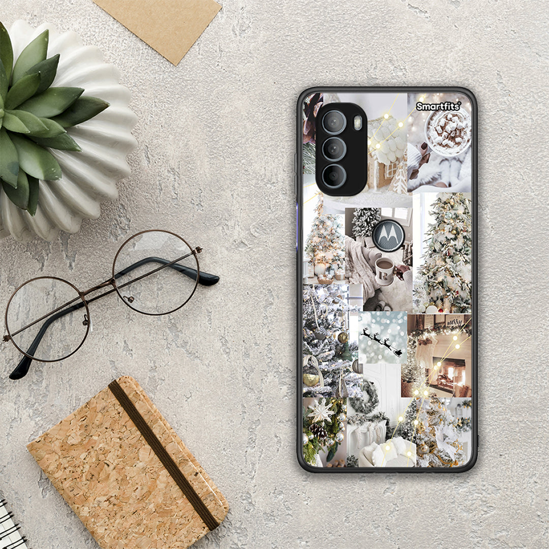 White Christmas - Motorola Moto G31 θήκη
