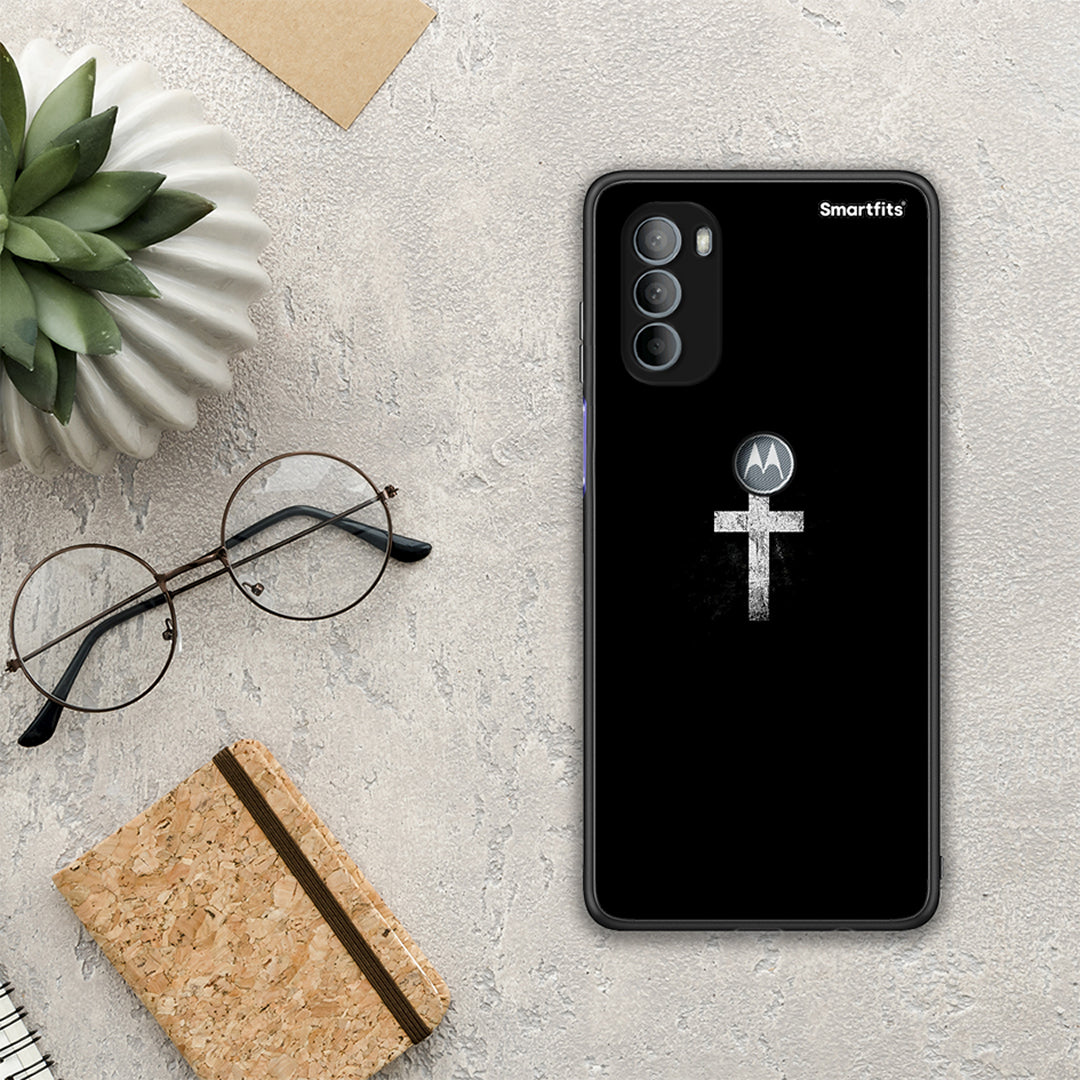 White Cross - Motorola Moto G31 θήκη
