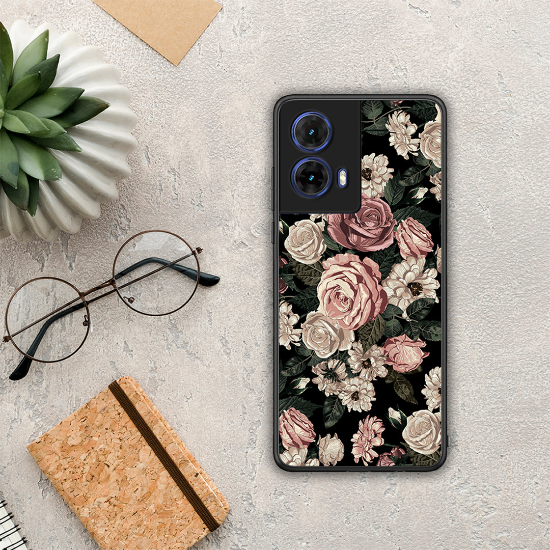 Flower Wild Roses - Motorola Moto G85 θήκη