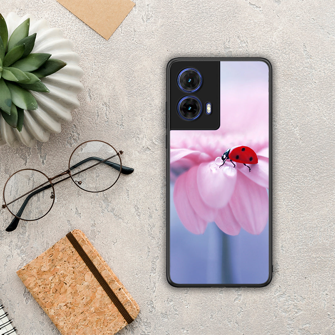 Ladybug Flower - Motorola Moto G85 θήκη