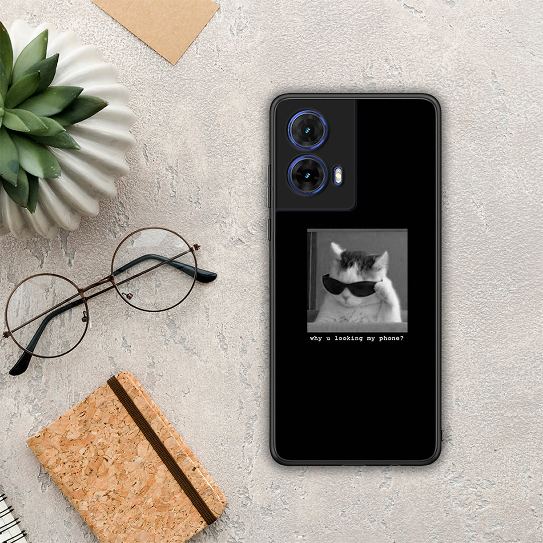 Meme Cat - Motorola Moto G85 θήκη