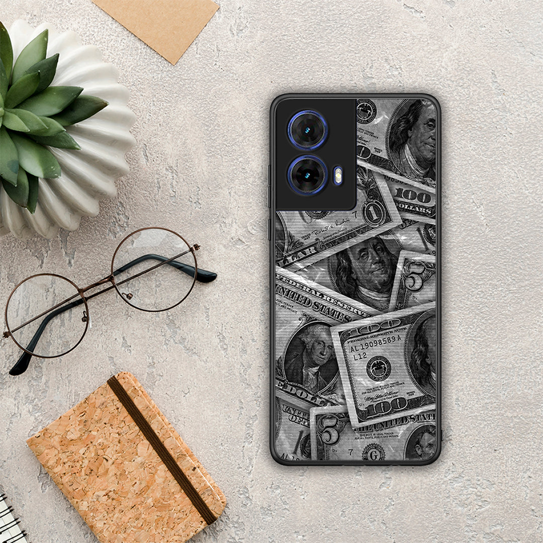 Money Dollars - Motorola Moto G85 θήκη