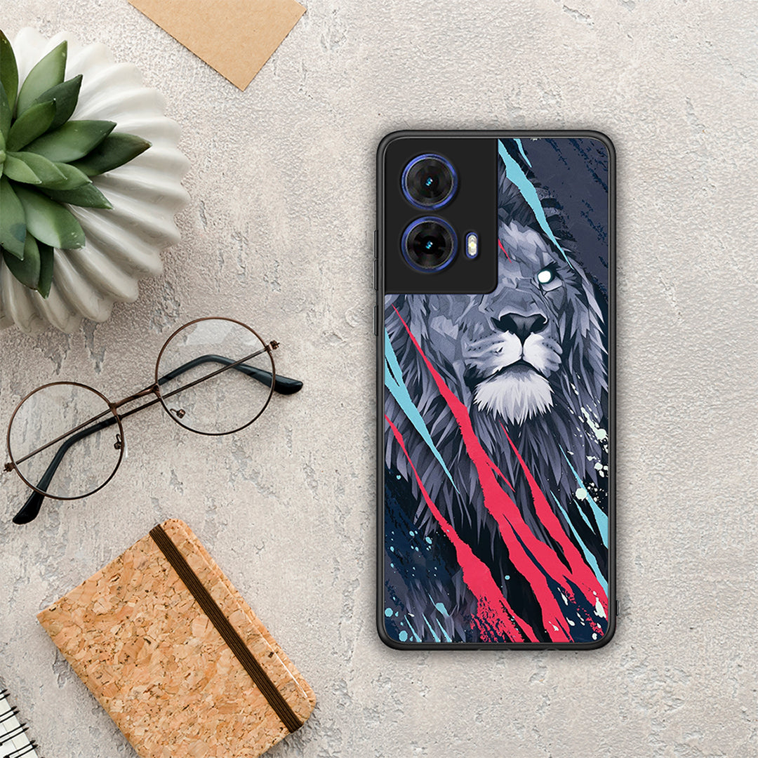 PopArt Lion Designer - Motorola Moto G85 θήκη