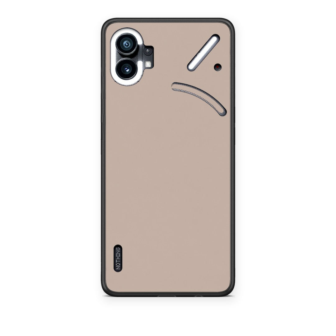 Θήκη Nothing Phone 1 Blush Beige από τη Smartfits με σχέδιο στο πίσω μέρος και μαύρο περίβλημα | Nothing Phone 1 Blush Beige case with colorful back and black bezels