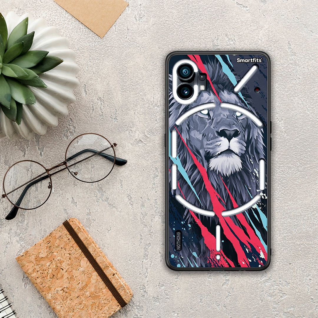 PopArt Lion Designer - Nothing Phone 1 θήκη
