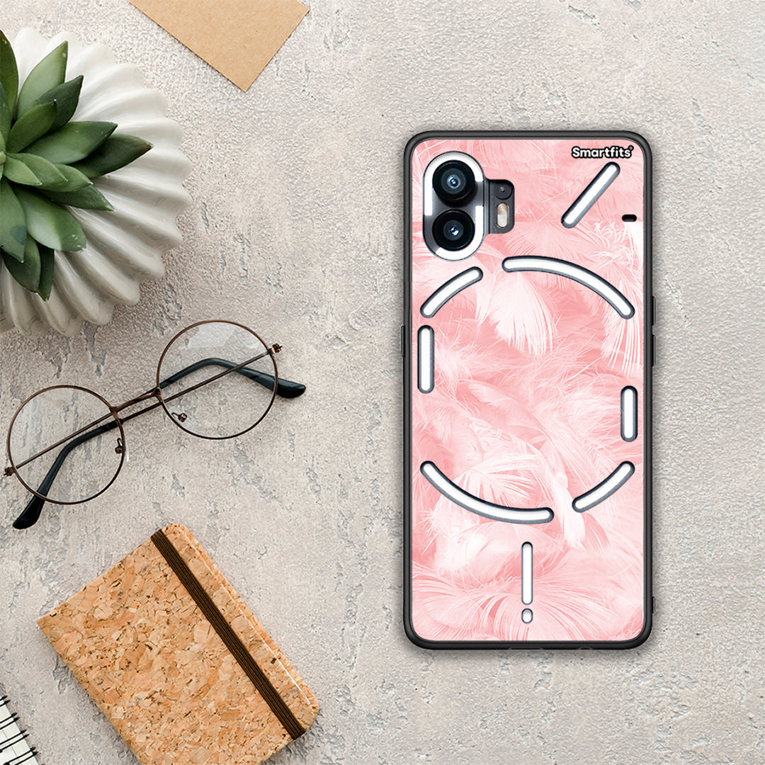 Boho Pink Feather - Nothing Phone 2 θήκη