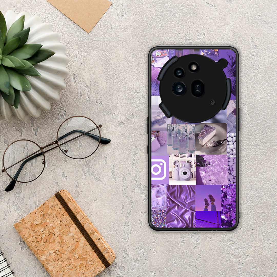 Purple Aesthetic Collage - Nothing Phone 3a Pro 5G θήκη