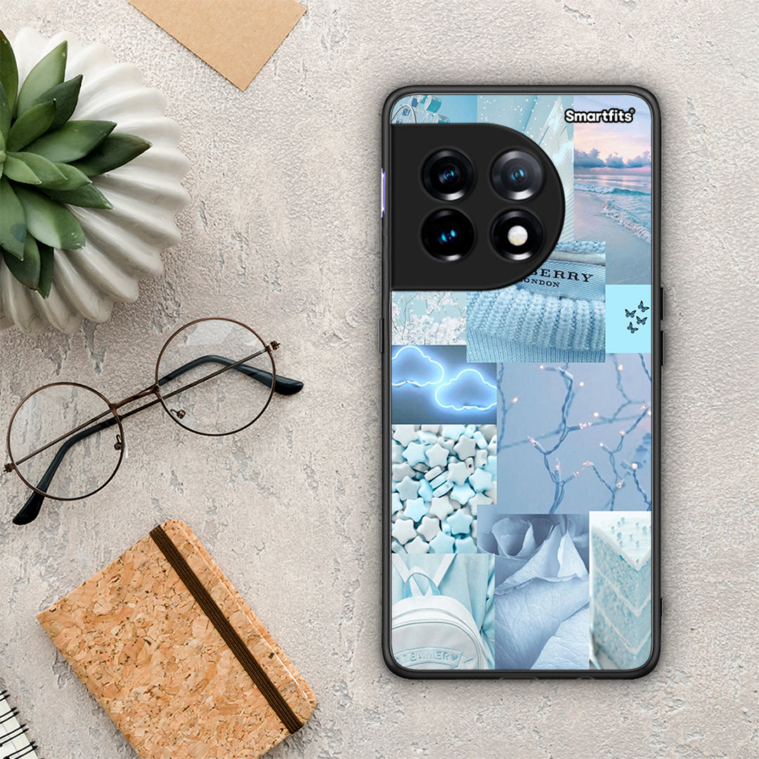 Θήκη OnePlus 11 5G Ciel Aesthetic Collage από τη Smartfits με σχέδιο στο πίσω μέρος και μαύρο περίβλημα | OnePlus 11 5G Ciel Aesthetic Collage Case with Colorful Back and Black Bezels