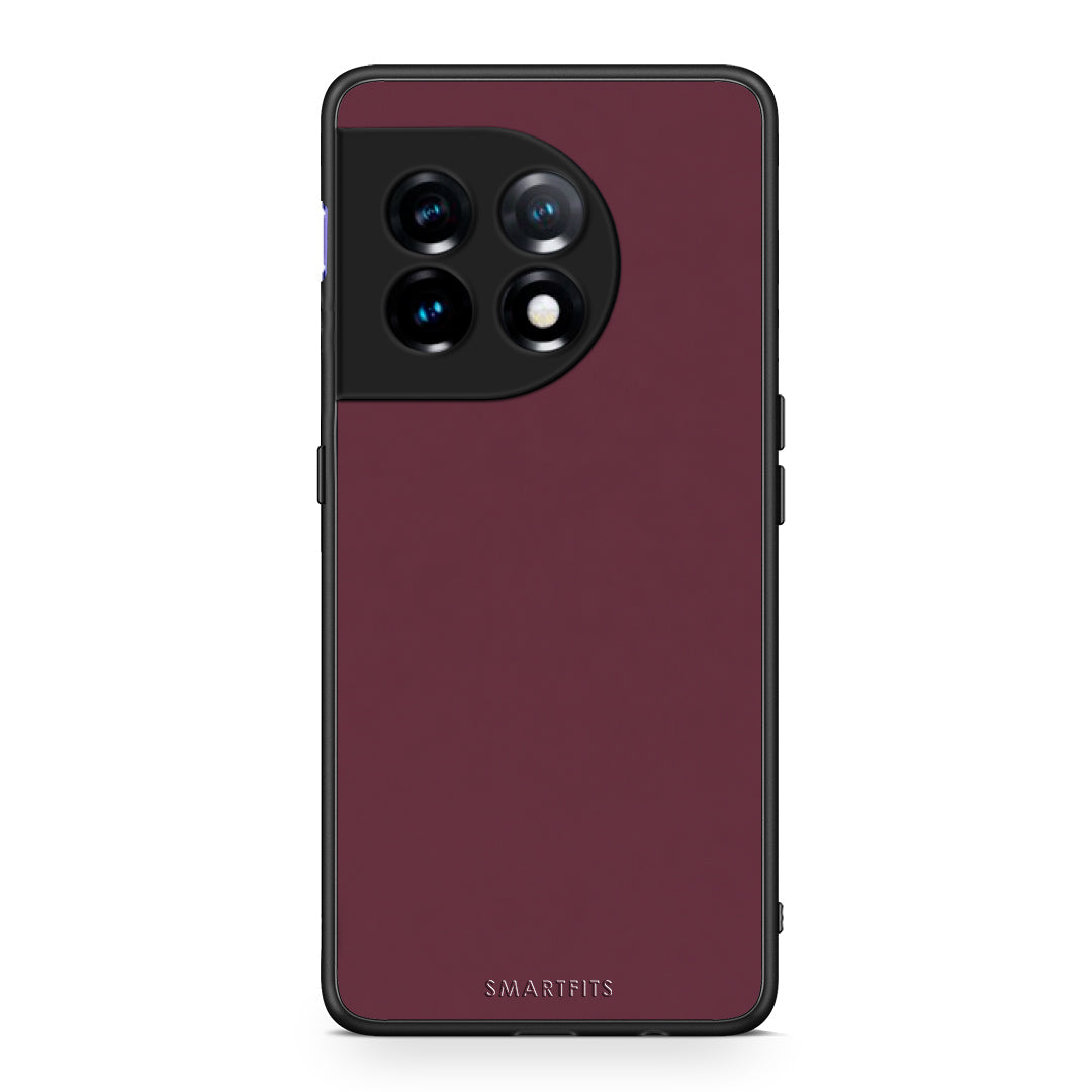 Θήκη OnePlus 11 5G Muted Burgundy από τη Smartfits με σχέδιο στο πίσω μέρος και μαύρο περίβλημα | OnePlus 11 5G Muted Burgundy case with colorful back and black bezels